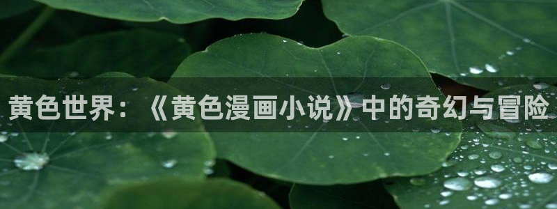 yy漫画h：黄色世界：《黄色漫画小说》中的奇幻与冒险
